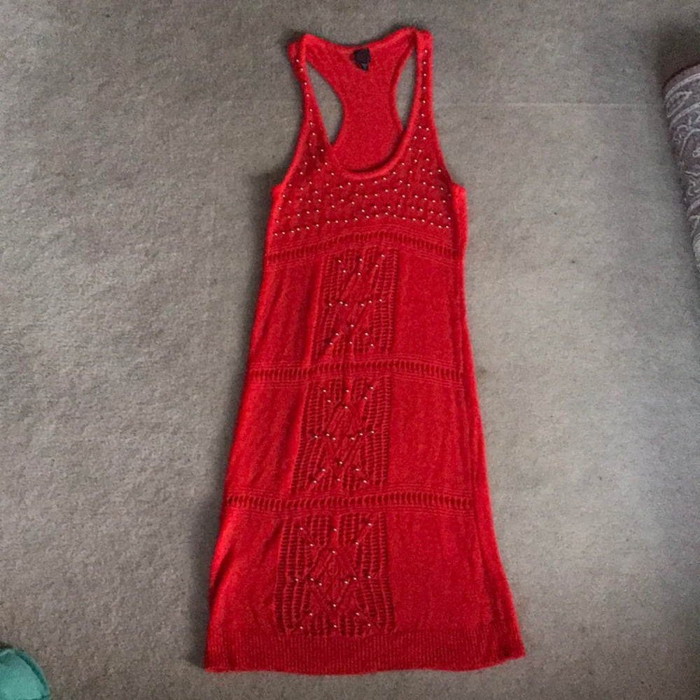 Beautiful #Bebe red studded dress!